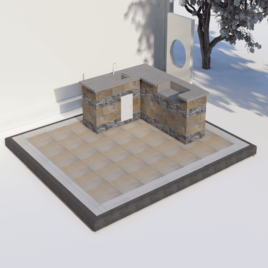 Outdoor Kitchen 4053 - 5.0 x 4.40 m